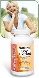 Natural Soy Extract helps ease hot flashes and mood swings
